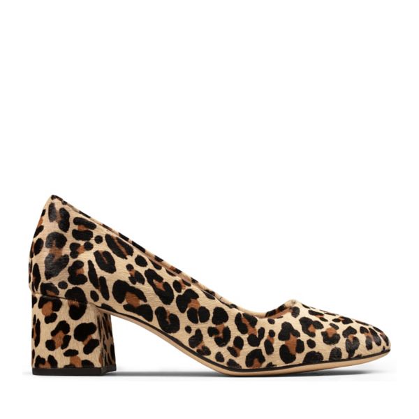 Clarks Womens Sheer Rose Heels Leopard | CA-6801357